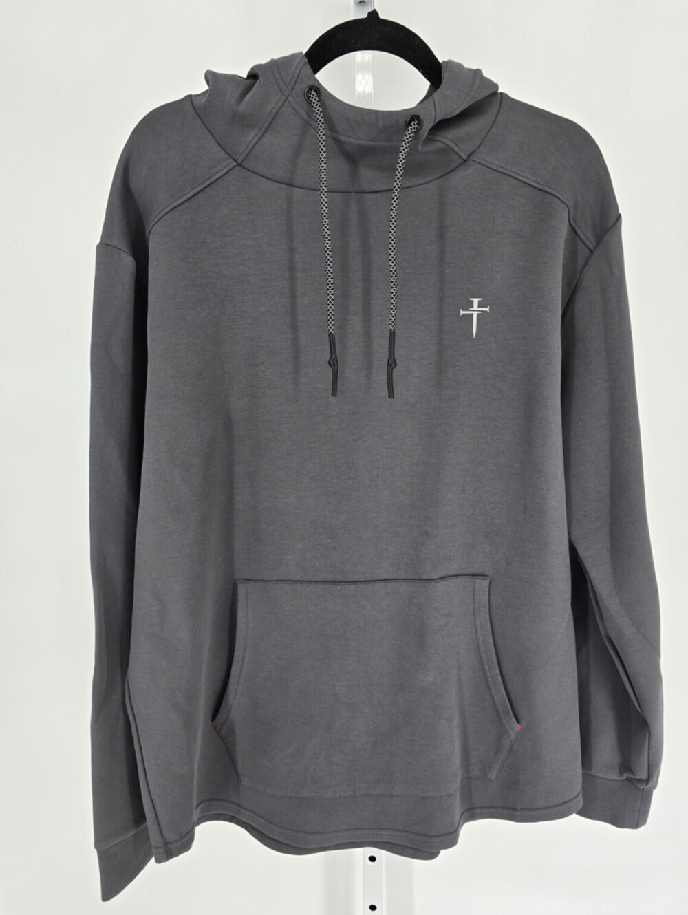 Three Nails Men's Sz XXL Pro Tech Hoodie Space Gray Pullover